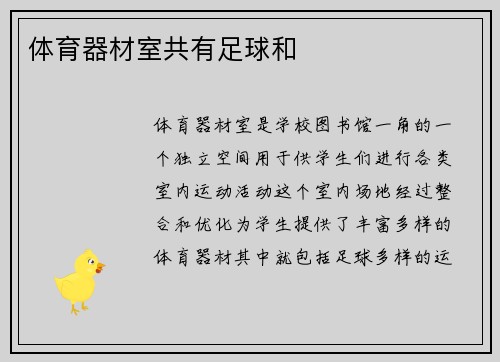 体育器材室共有足球和
